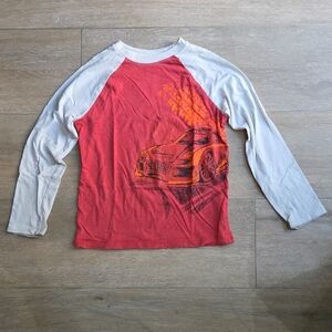 Cat & Jack Red Car Graphic Long Sleeve Shirt